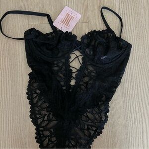 Savage X Fenty Savage Not Sorry Underwire Teddy Lingerie Bodysuit